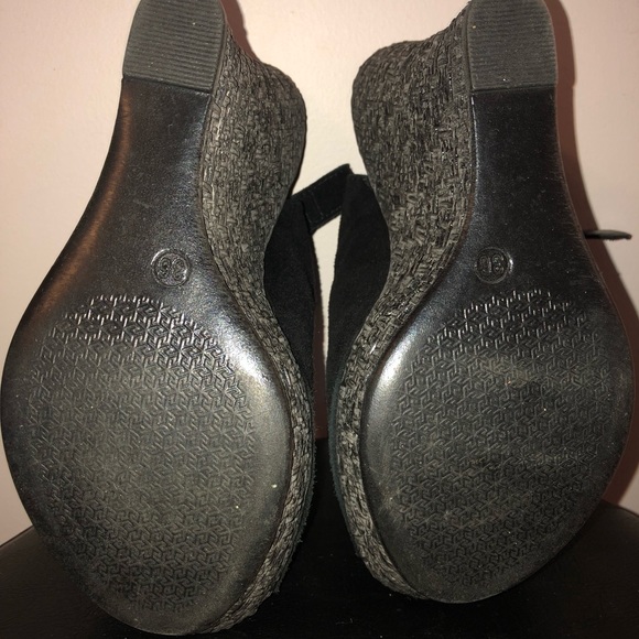 Sisley leather suede wedge sandals - Picture 7 of 7